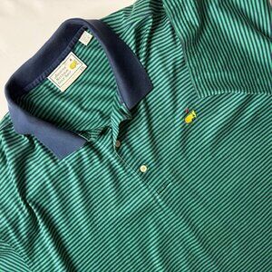 Masters Shirt Mens XXL Green Augusta National Golf Shop Polo Vintage 2Ply Cotton